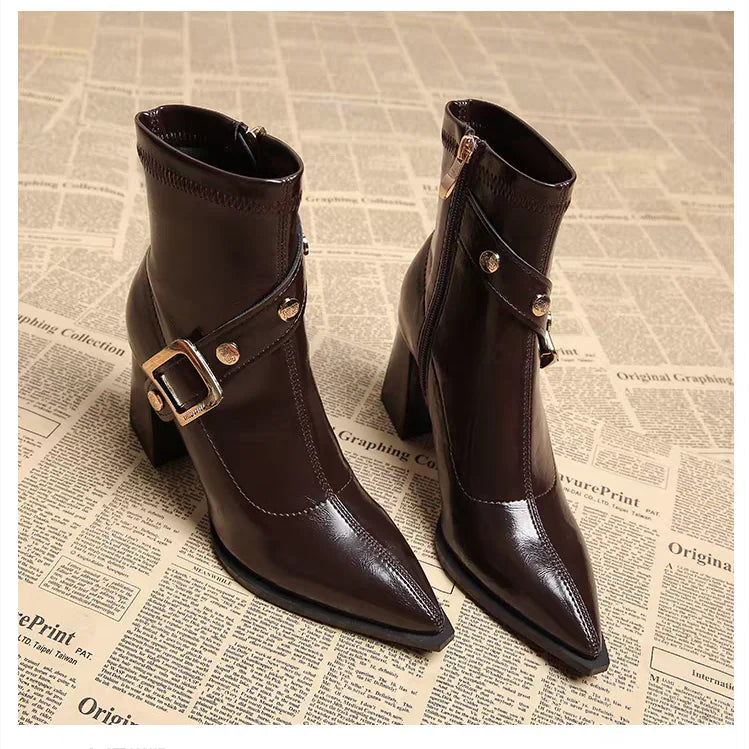 Pointed Toe Chelsea Boots