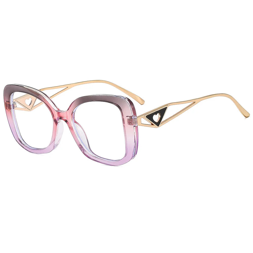 Oversized Square Blue Light Blocking Reading Glasses for Women