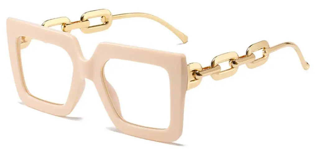 Oversized Square Blue Light Reading Glasses for Women