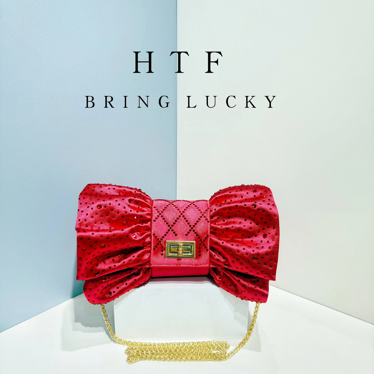 Butterfly Rhinestone Evening Clutch Bag With Chain for Women