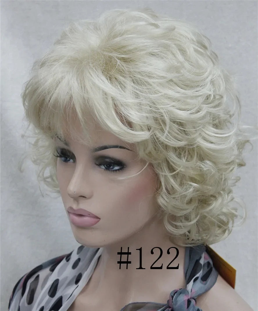 Short Curly Synthetic Wig With Comfortable Fit For Women