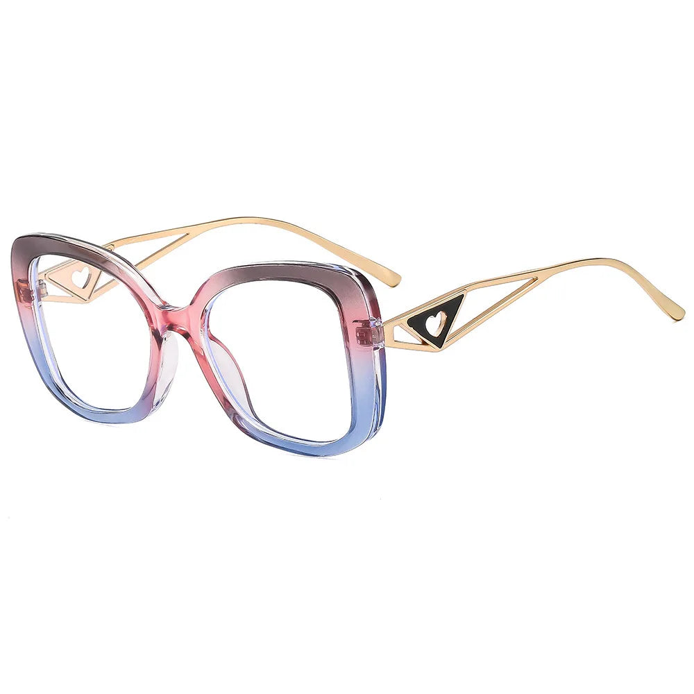 Oversized Square Blue Light Blocking Reading Glasses for Women
