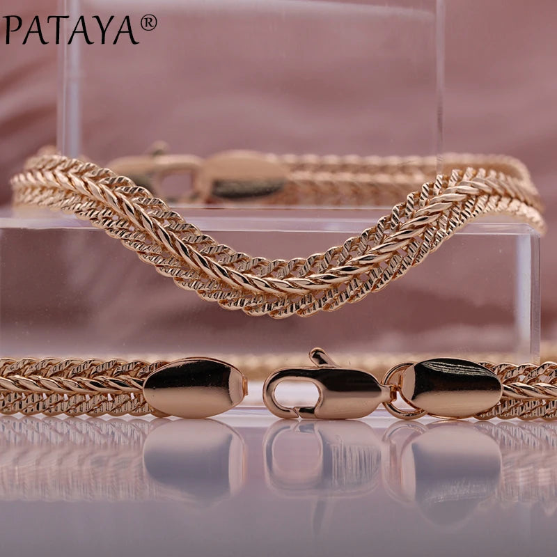 Rose Gold Snake Chain Jewelry Set