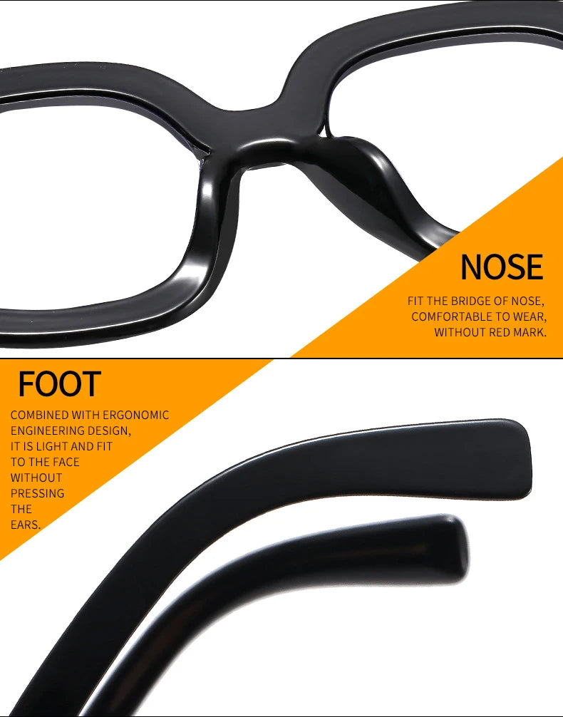 Oversized Colorful Blue Light Reading Glasses for Women