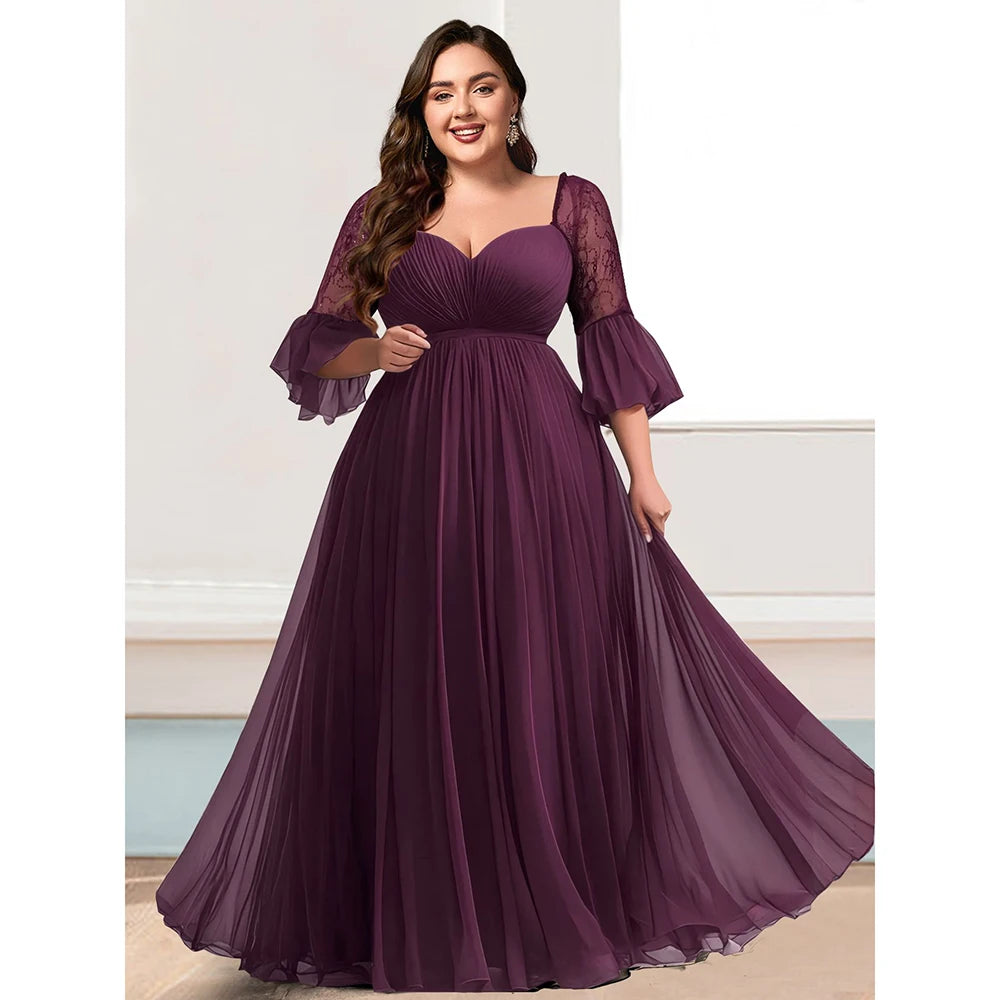 Crushed Diamond Lace Maxi Dress