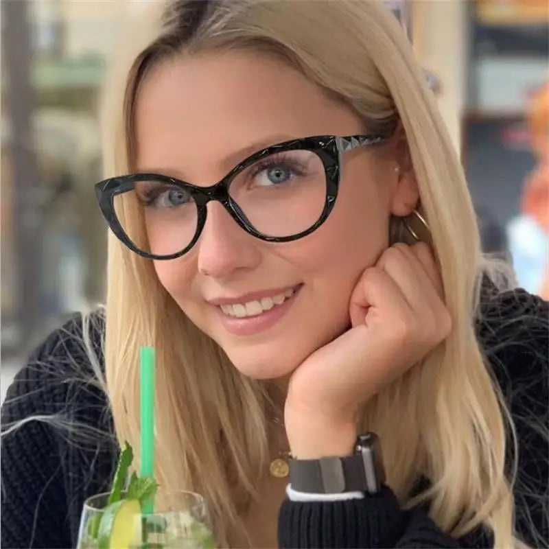 Stylish Cat Eye Blue Light Reading Glasses for Women