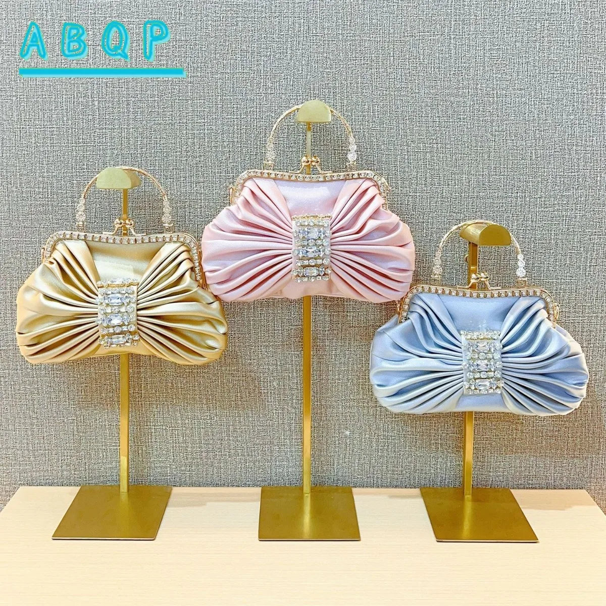 New Dinner Women's Bag Luxury Brand Fashion Handmade Diamond Women's Handbag Shiny Banquet Mini Shoulder Bag High Quality