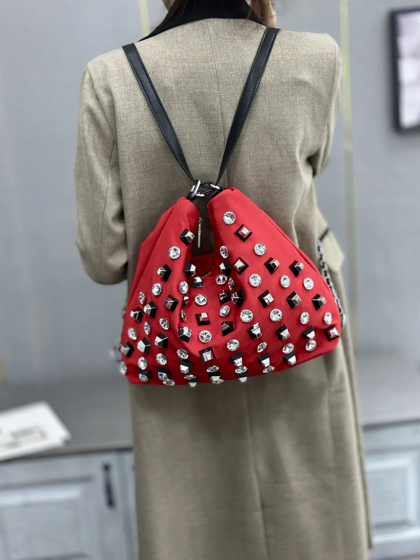 Women's Shoulder Bag Luxury Brand Diamond-encrusted Shiny Women's Shoulder Crossbody Bag Fashion Diamond-encrusted Women's Bag