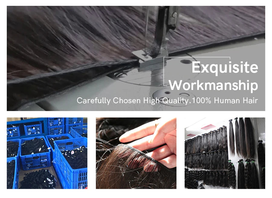 Straight Keratin Fusion Human Hair Extensions for Women