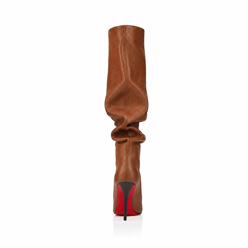 Pointed Toe Slim High Heel Knee High Boots for Women