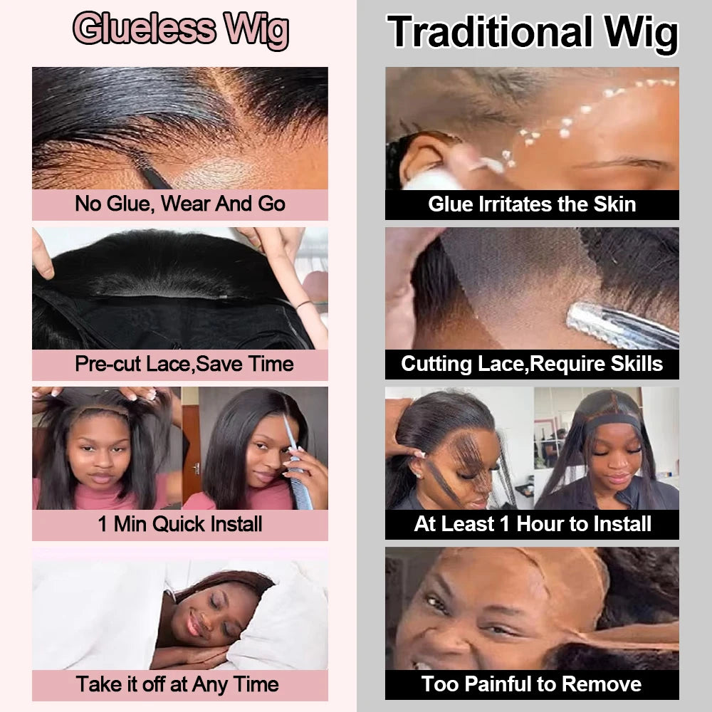 Glueless Short Body Wave Bob Lace Front Wig for Women