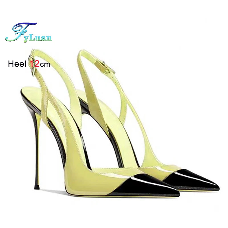 Pointed Toe High Heel Slingback Sandals for Women