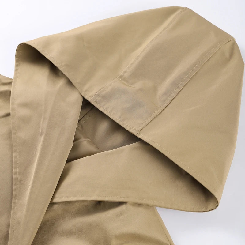 Belted Button Front Long Sleeve Short Jacket for Women