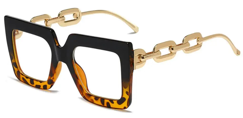 Oversized Square Blue Light Reading Glasses for Women