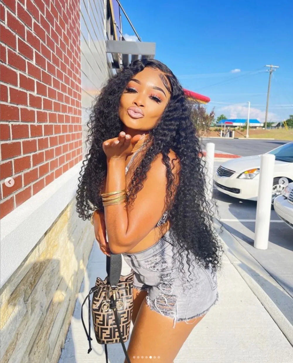 FAGADOER Gray Fashion Street Style Women High Waisted Button Denim Shorts Casual Female Solid Color Hole Matching Bottoms 2023