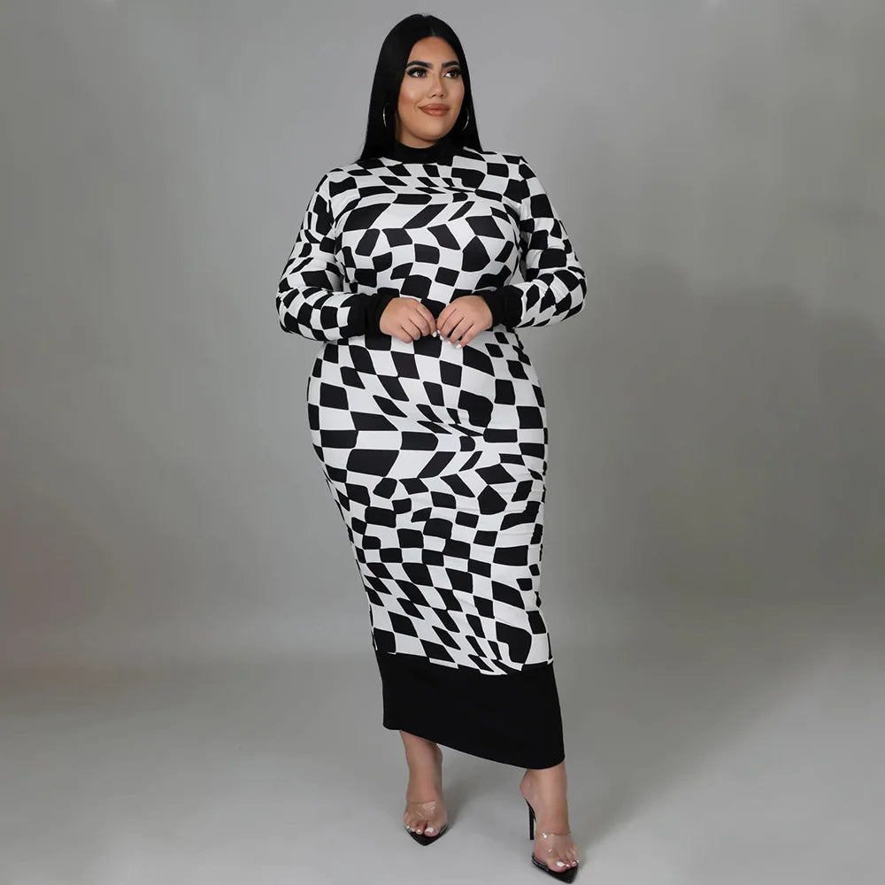Colorful African Dashiki Print Traditional Dress for Women