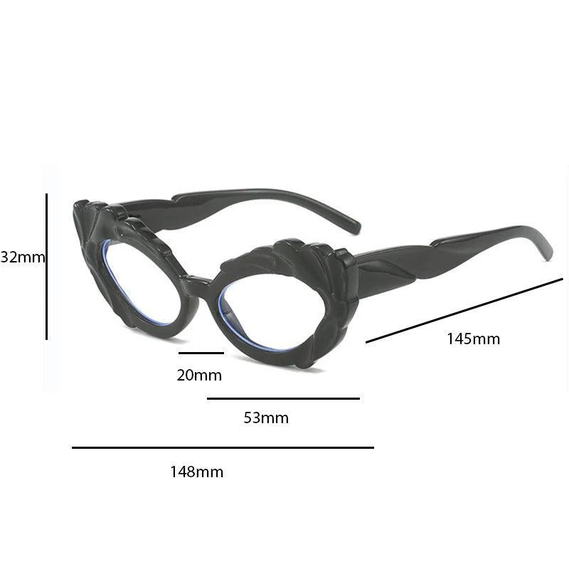 Anti Blue Light Green Cat Eye Reading Glasses For Women
