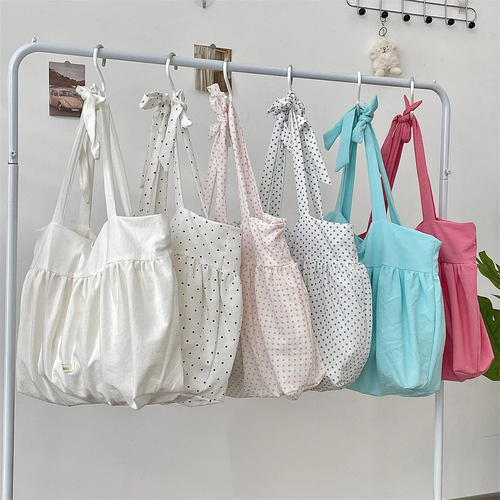 Casual Large Capacity Belted Canvas Tote Bag for Women