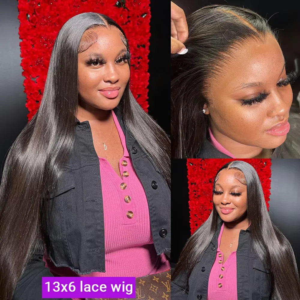 Straight Brazilian Lace Front Human Hair Wig for Women