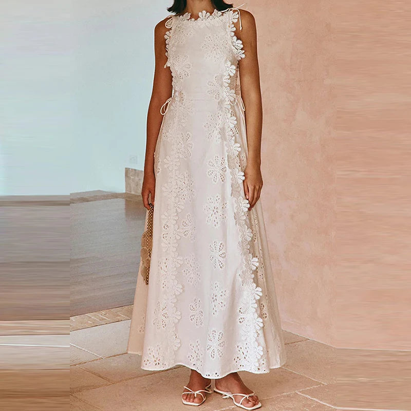 Lace Jacquard Banquet Dress
