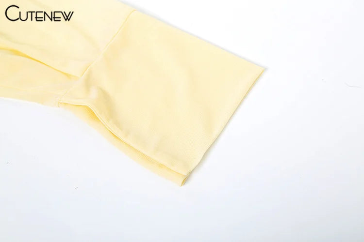 Cutenew Solid Classic Women Blouse Dress Sexy Thin See Through Full Sleeve Lapel Single Breasted Pleated Mini Vestido Streetwear