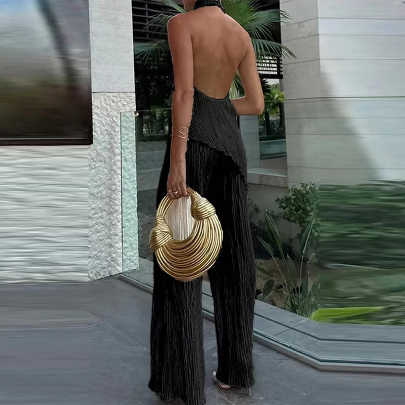 Halter Backless + Two-Piece Set