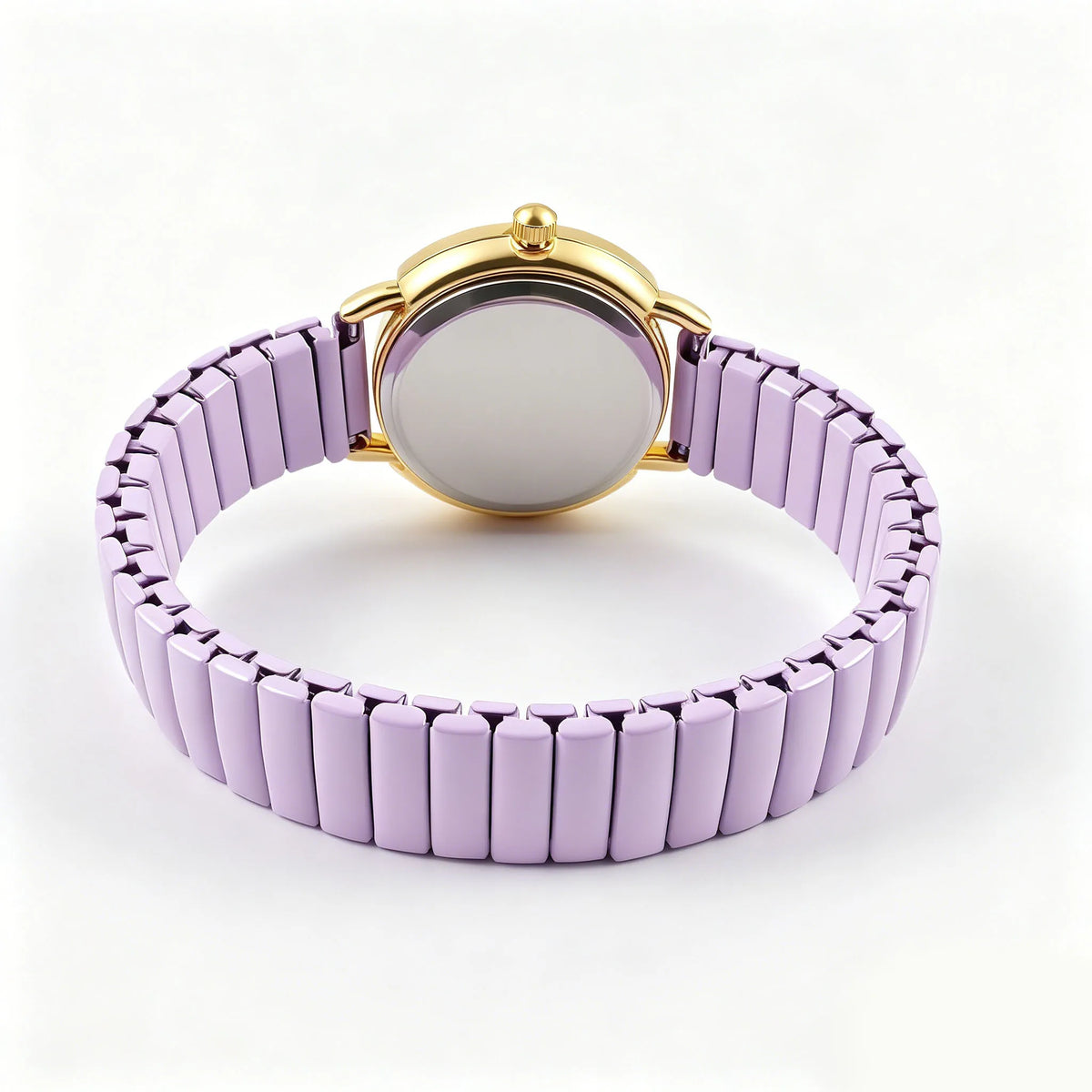 Elegant Round Dial Elastic Strap Quartz Watch for Women