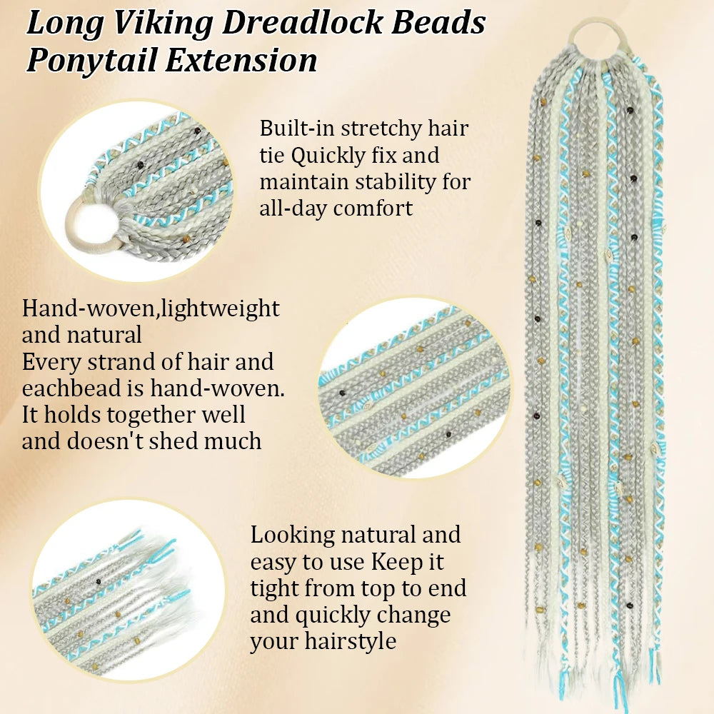 Handcrafted Boho Braided Ponytail Extension For Women