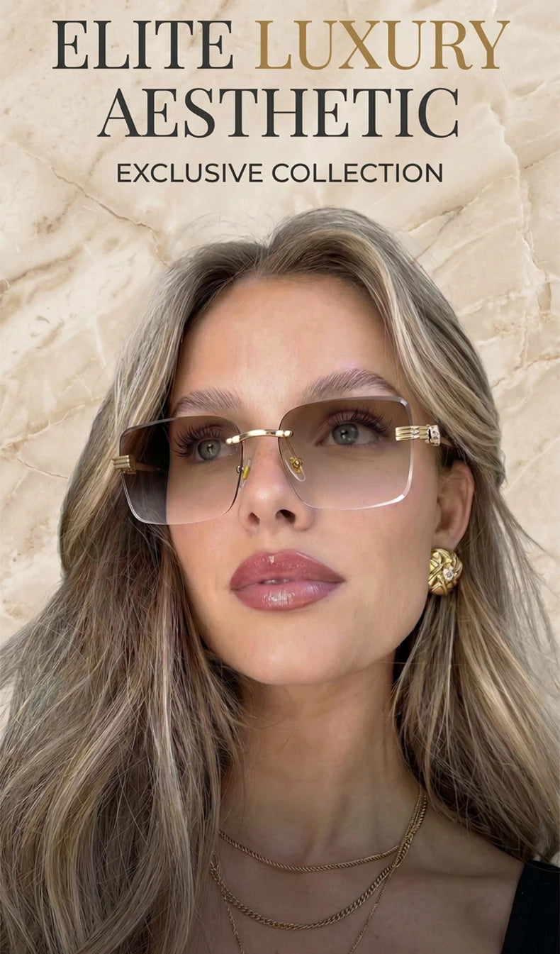 Rimless Photochromic Sunglasses