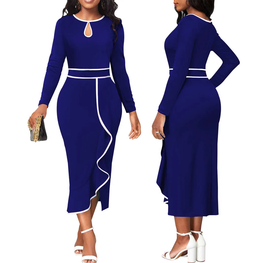 Sexy Fashion Lotus Leaf Women's Dress JX5773