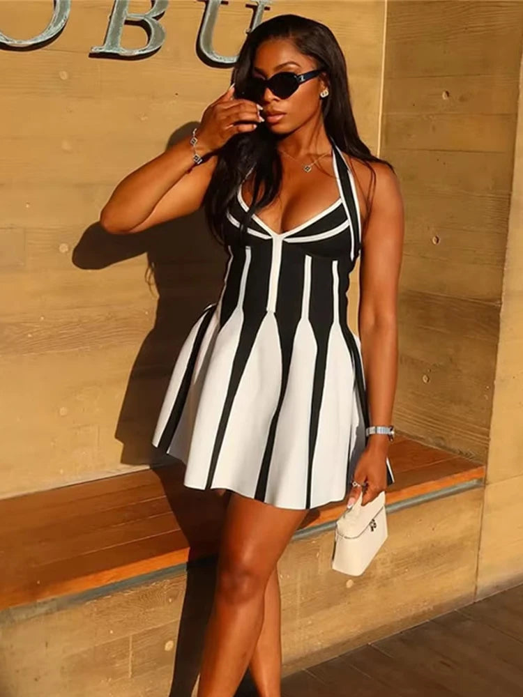 Backless Halter Bodycon Dress