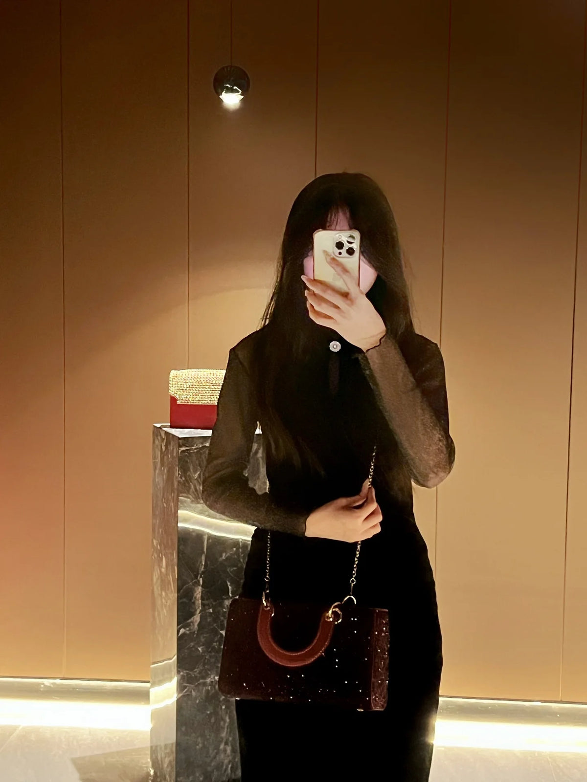 Rhinestone Party Handbag With Messenger Strap for Women
