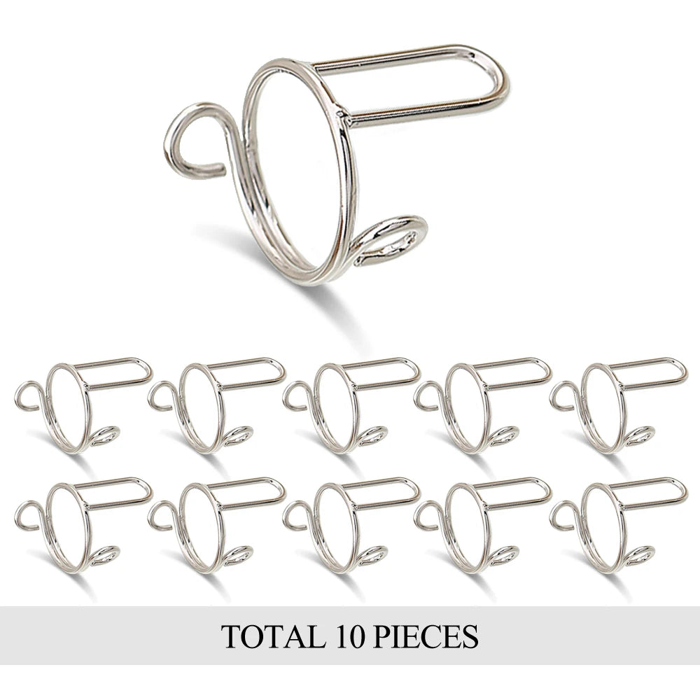 Trendy Thin Stackable Nail Ring Set of 10 for Women