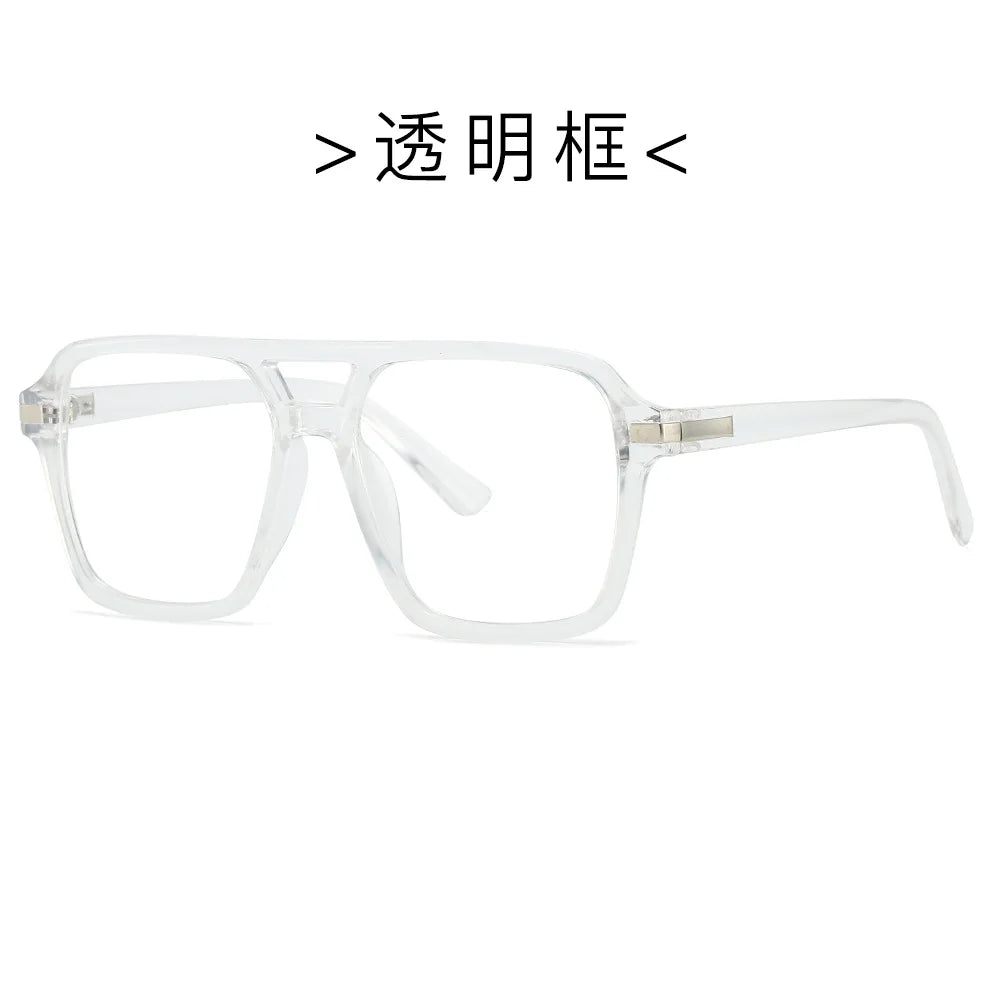 Retro Double Bridge Square Frame Reading Glasses for Women