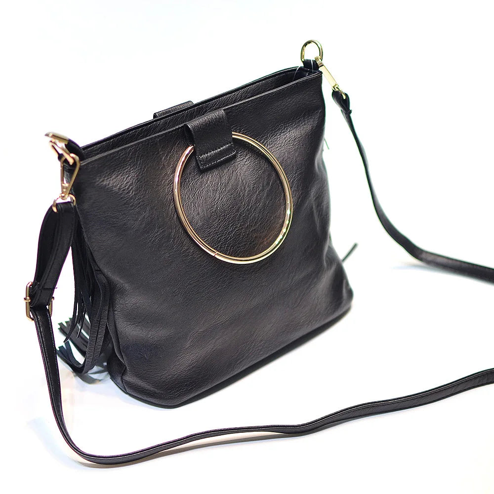 Trendy Tassel Sequin Crossbody Shoulder Handbag for Women