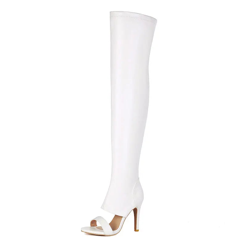 Breathable Peep Toe High Heel Over The Knee Boots for Women