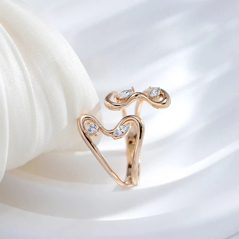 Rose Gold Butterfly Open Ring