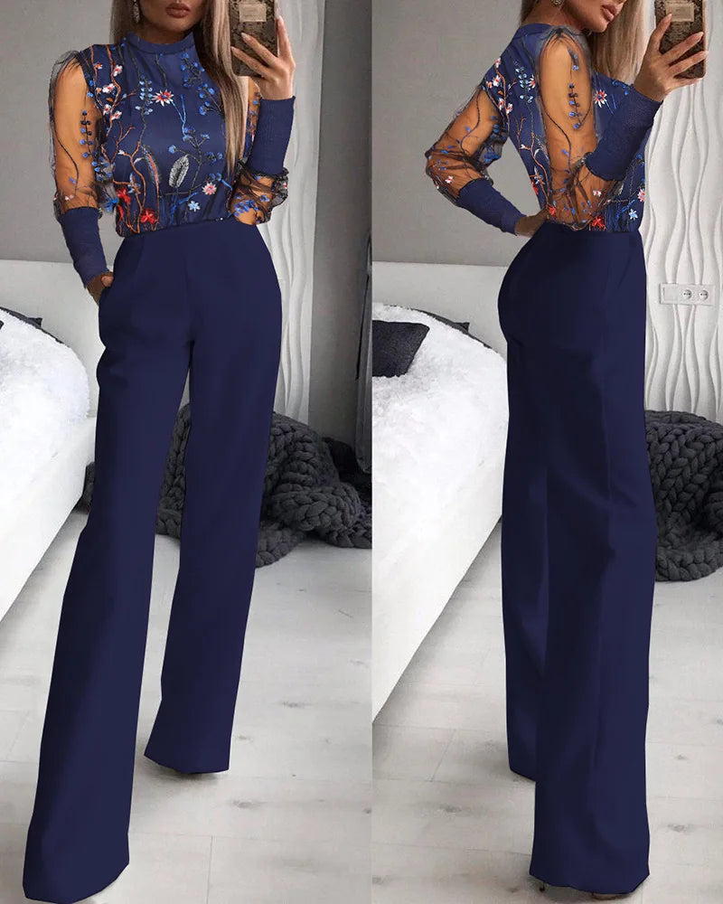 Long Sleeve Off Shoulder Jumpsuit