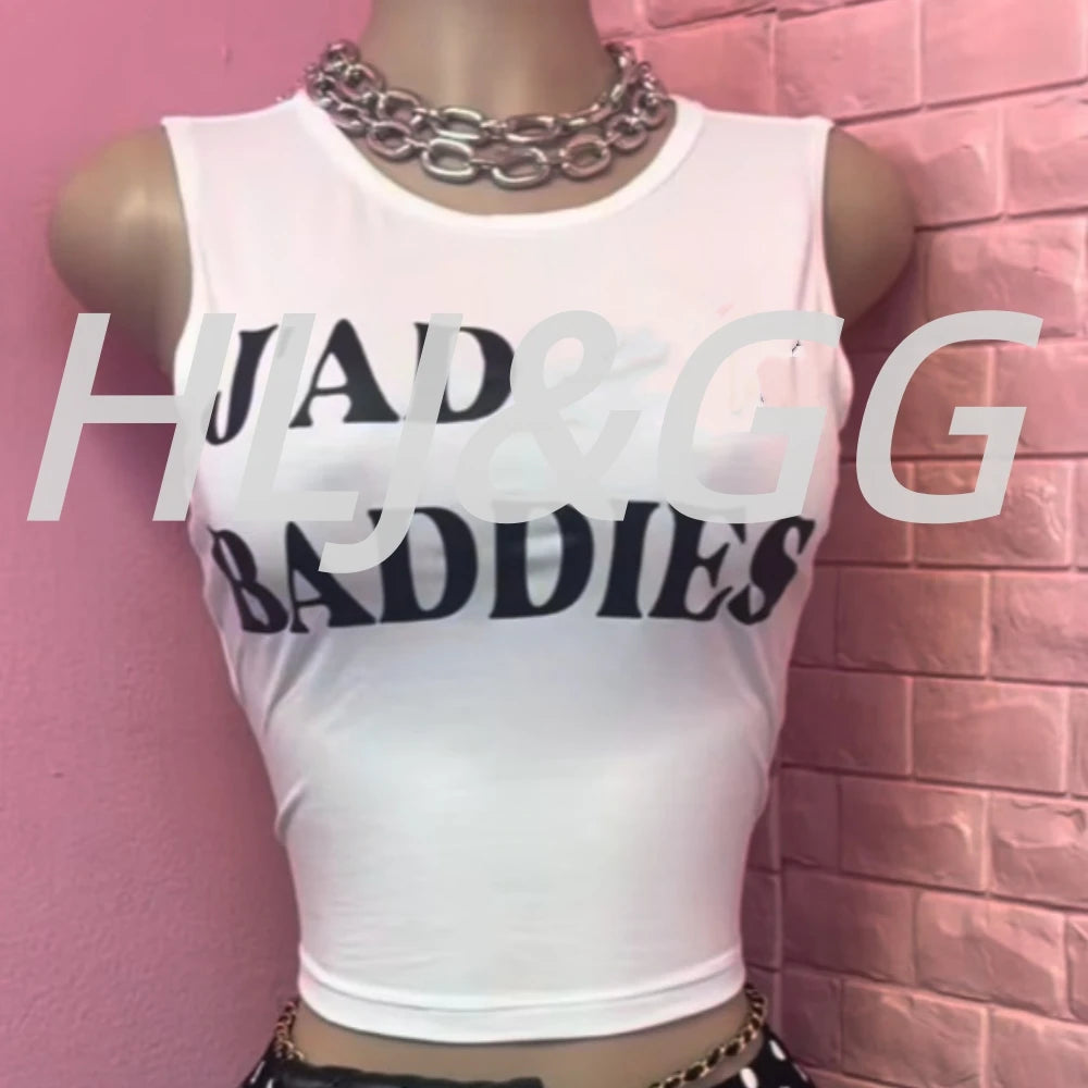 Chic Polka Dot Letter Print Two Piece Set for Women