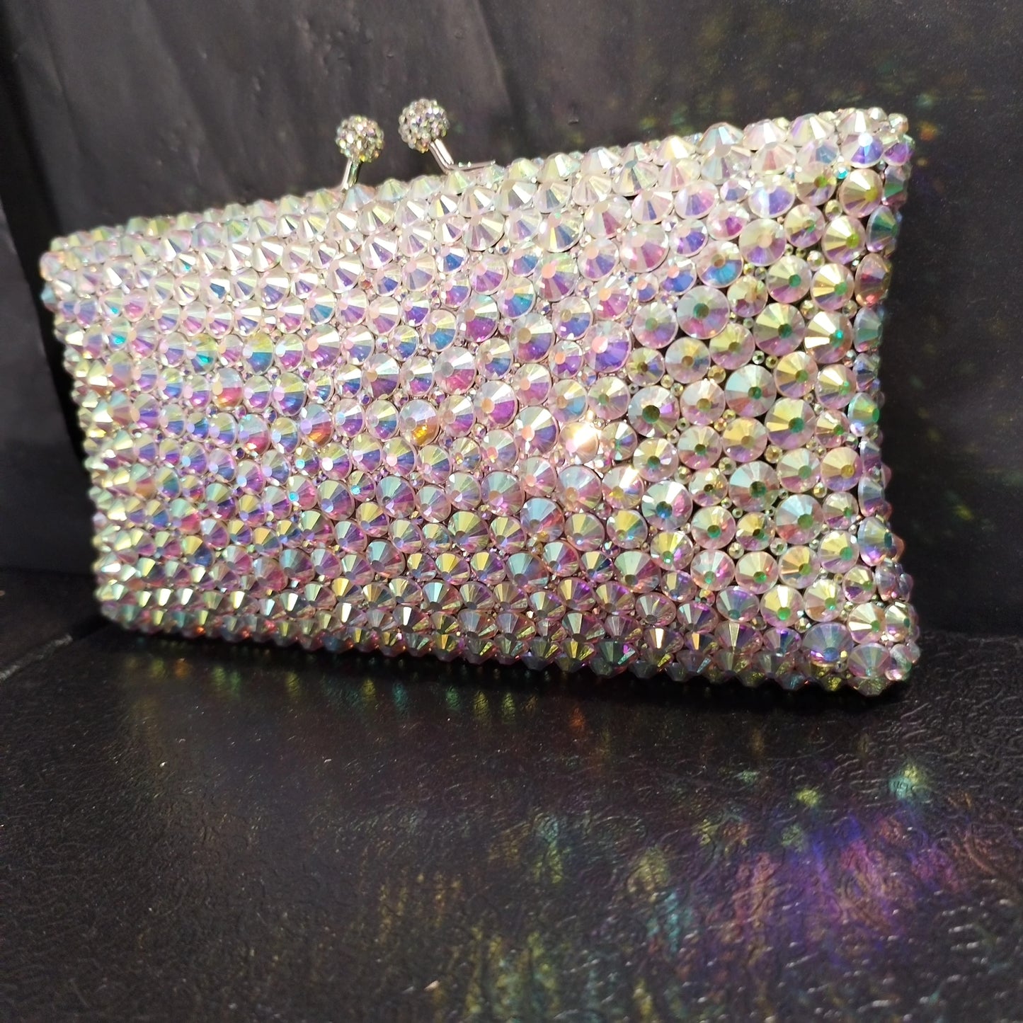 Wome Green Crystal Clutch Purse Bag Dark Gold Full Stones Evening Bags Bridal Wedding Party Rhinestones Handbag Metal Clutches
