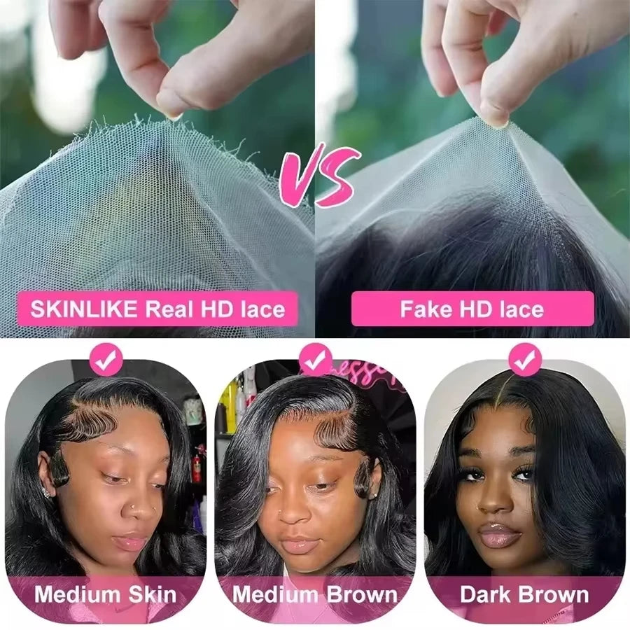 Elva Glueless Wigs Human Hair Deep Wave Ready To Wear 36inch 5X5 HD Lace Closure Wig 6x6 9x6 Deep Part Curly Wigs 100% Human