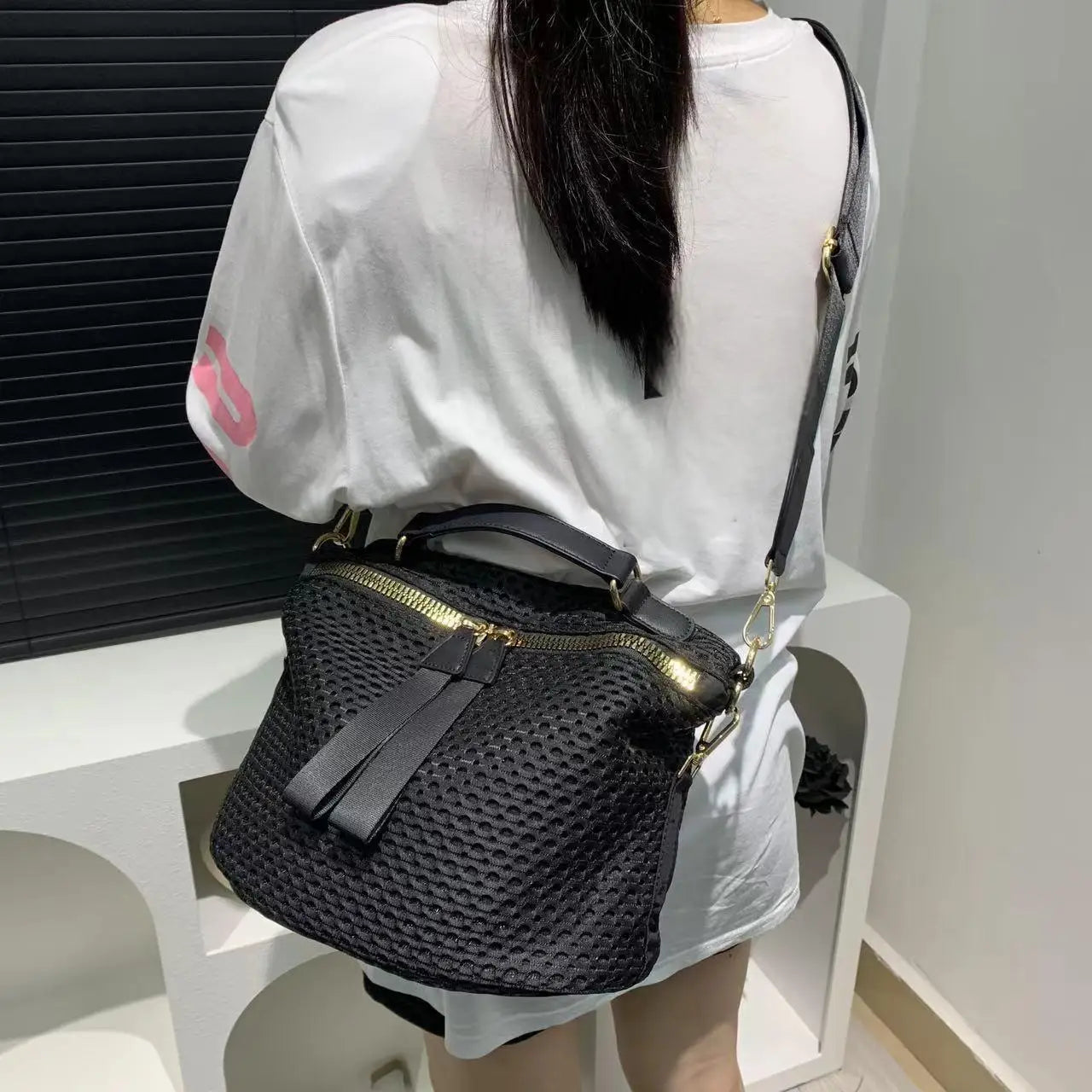 Lightweight Mesh Daily Use Crossbody Bag for Women