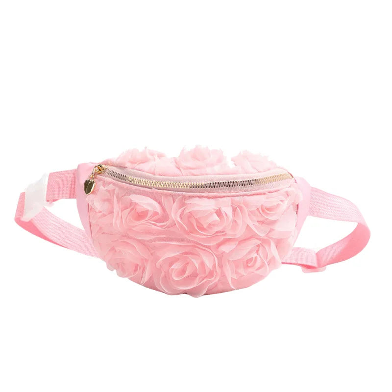 New Women's Waist Bag Flower Shape Fashionable Women's Waist Bag Lace Luxury Lightweight Women's Crossbody Bag High Quality
