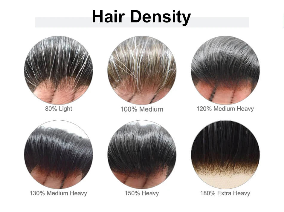Natural Remy Hair Thin Skin Toupee Hair System for Men