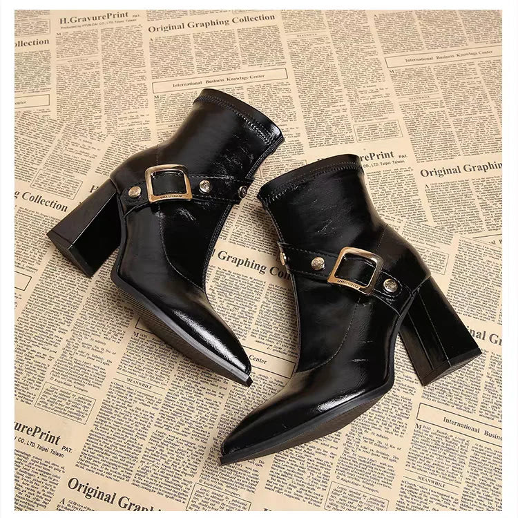 Pointed Toe Chelsea Boots