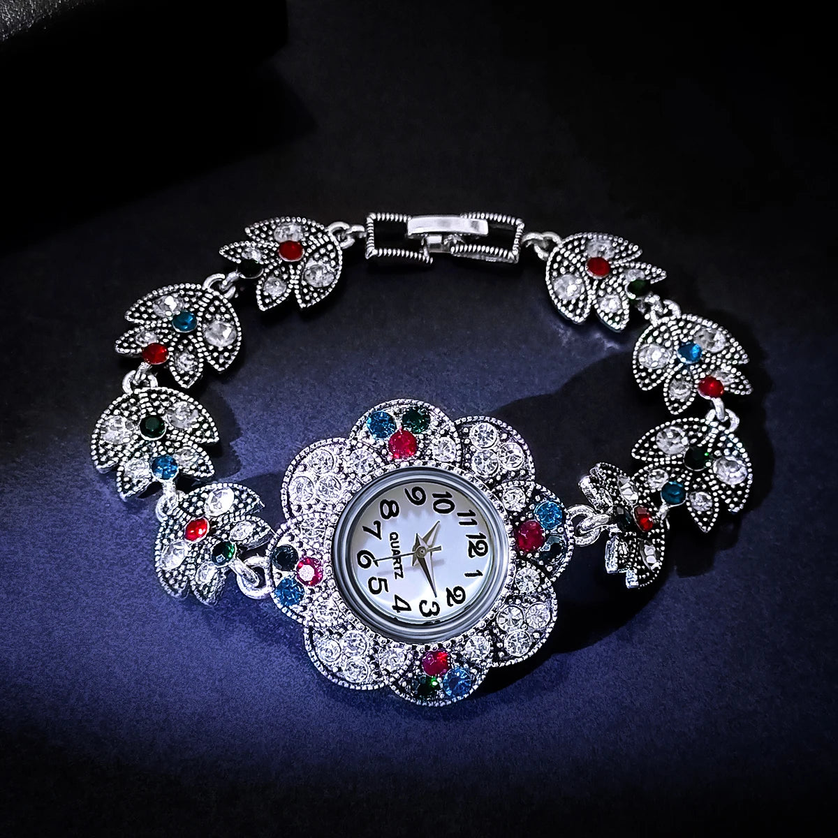 Vintage Alloy Bracelet Watch for Women