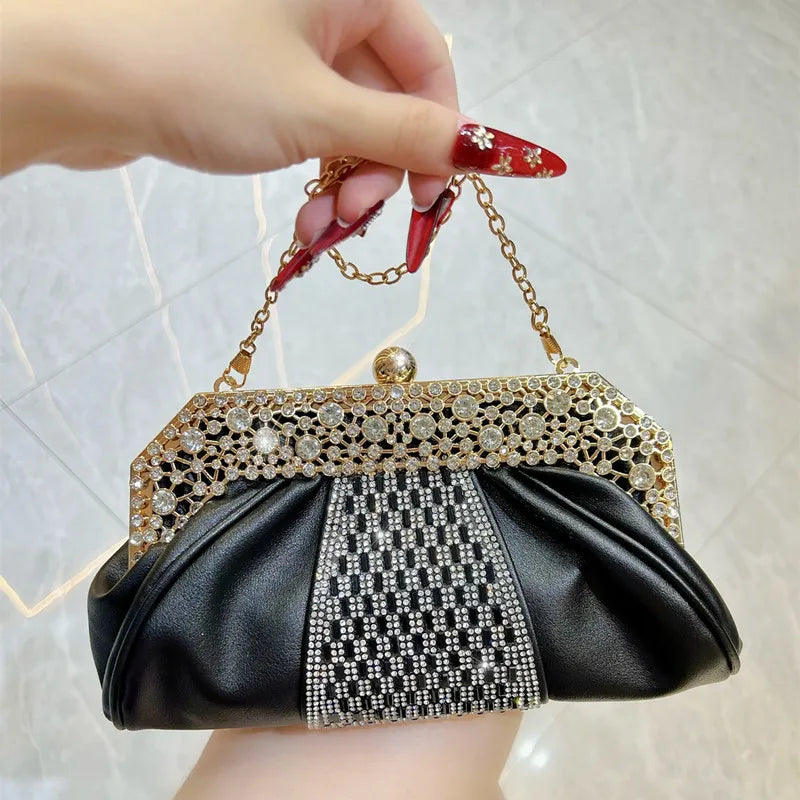 Cloud Shaped Evening Clutch Crossbody Bag