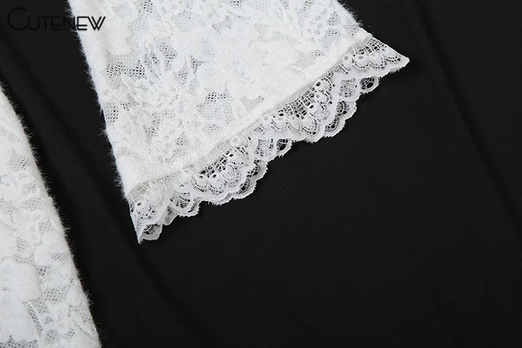 Evening Lace Overlay Maxi Dress