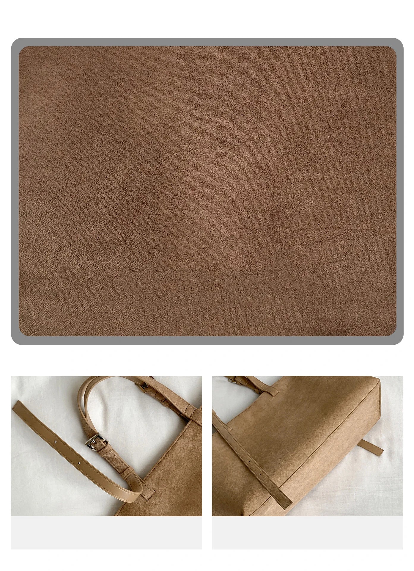 Large Capacity PU Leather Casual Soft Tote Bag for Women