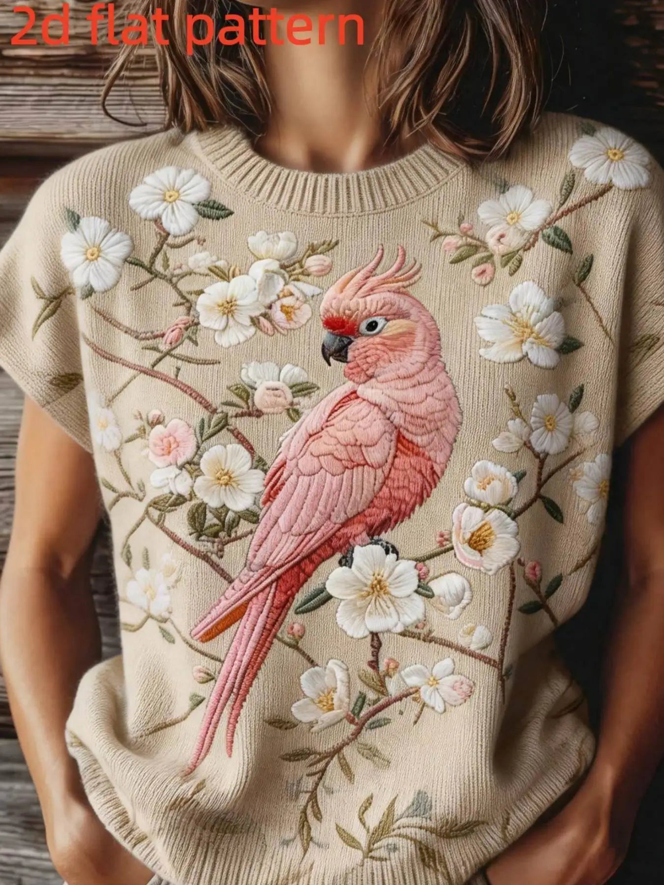 Printed Design Sleeveless Round Neck Top for Women